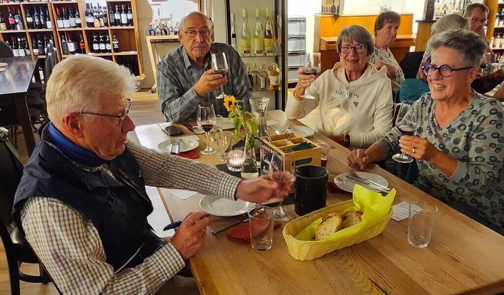 Weinprobe mit Martin Volmer, einige Teilnehmer
