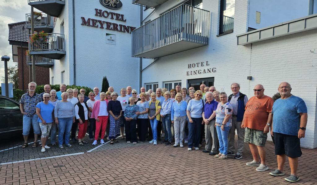 Rad- und Wanderwoche in Vreden, vor dem Hotel